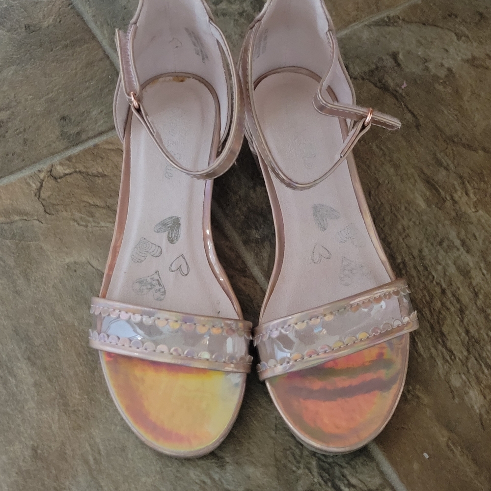 Rose gold girl shoes